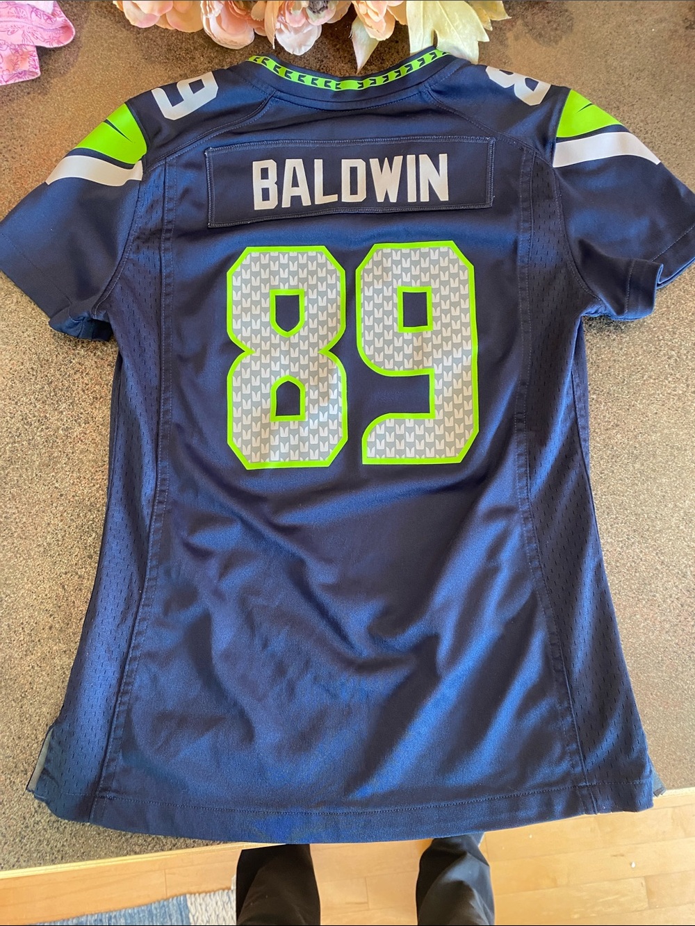 Nike Seahawks Women's Navy On Field #89 Baldwin Jersey